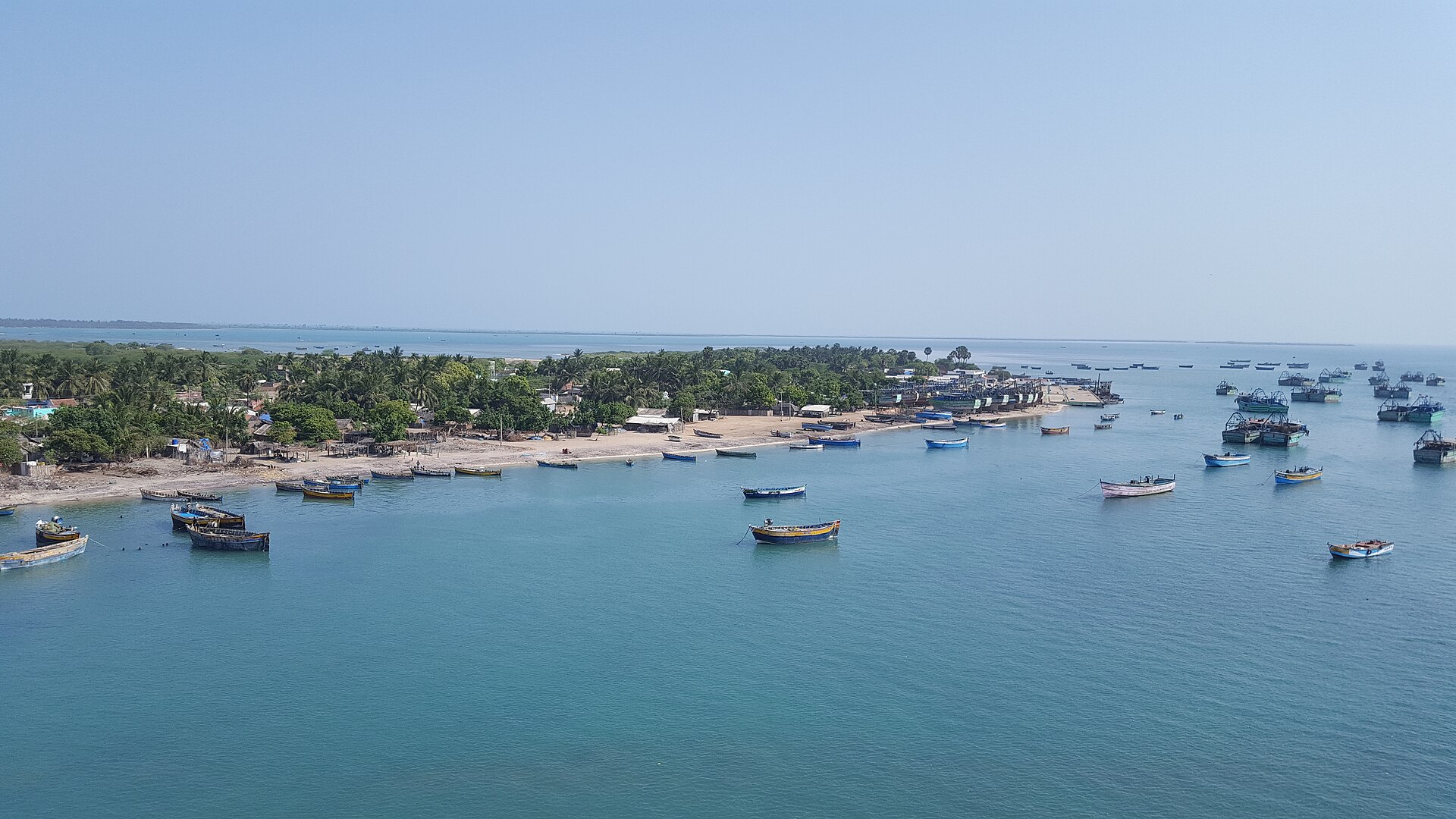 Turquoise shallows of the Gulf of Mannar islands, Tamil Nadu