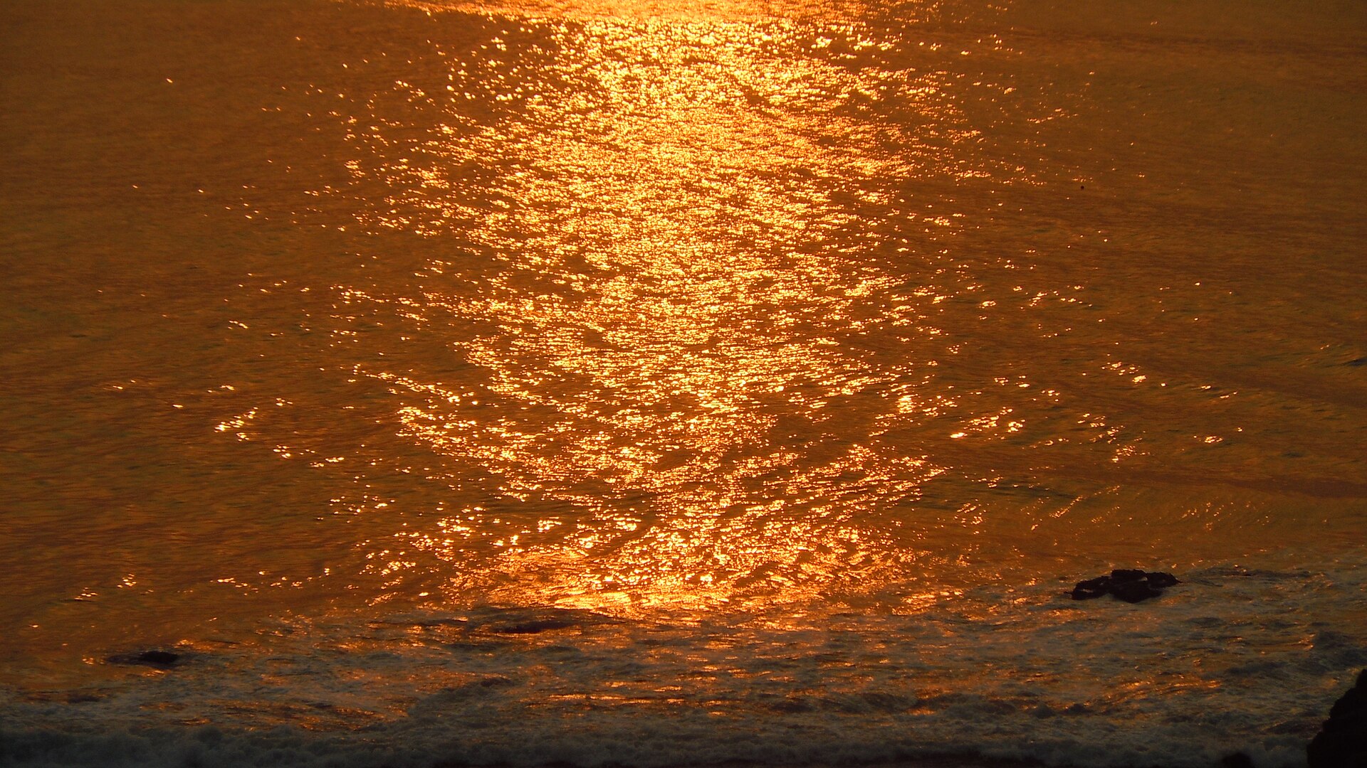 Sunrise over the Bay of Bengal at Tenneti Park, Visakhapatnam